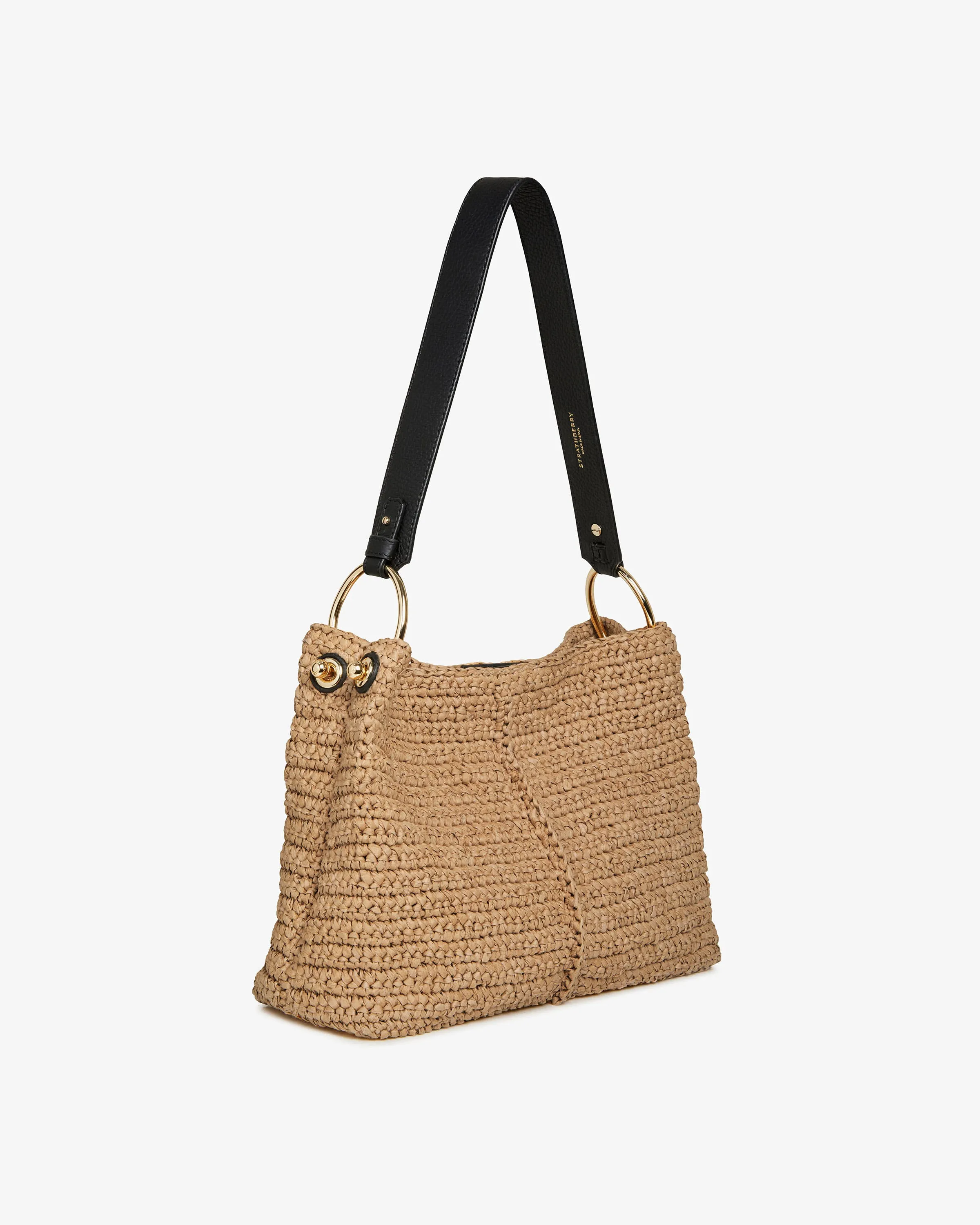 Lana Hobo - Raffia/Black