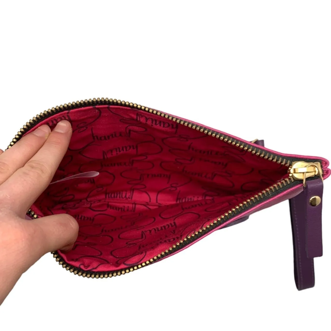 Large Aurelie - Pink clutch bag