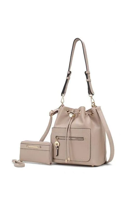 Larissa Bucket Handbag with Wallet