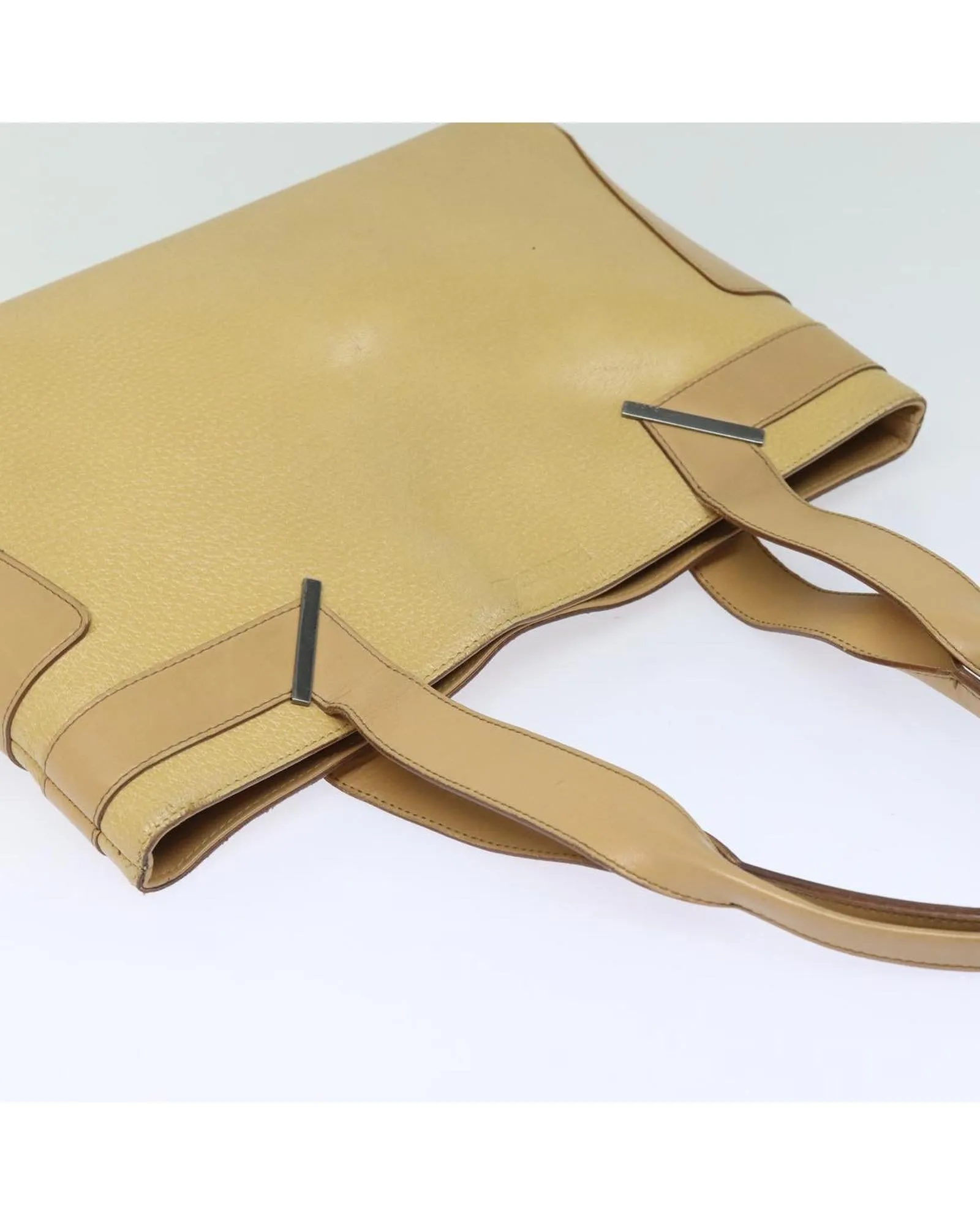 Leather Hand Bag with Handle Drop and Classic Design