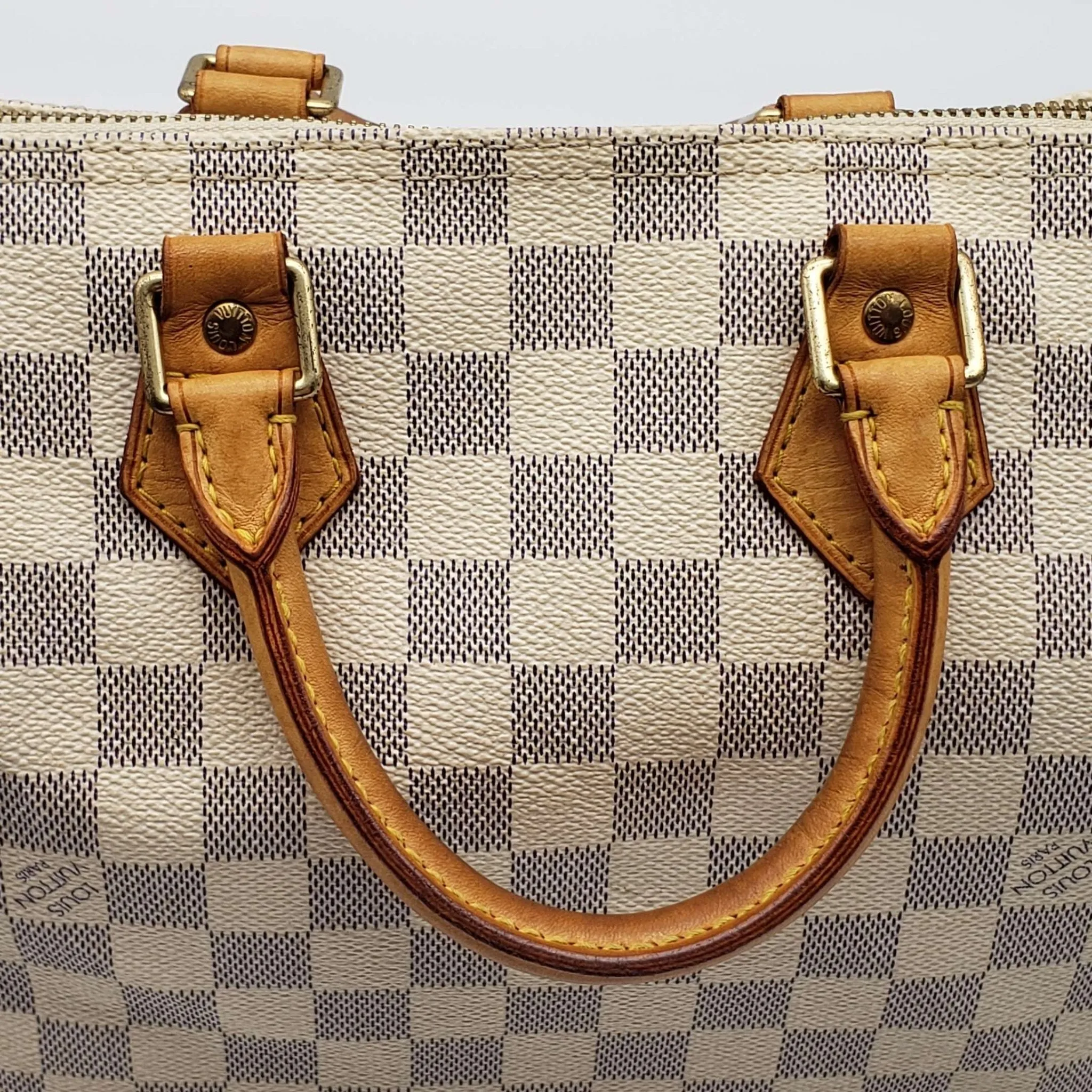 Louis Vuitton Damier Azur Speedy 25 Hand Bag