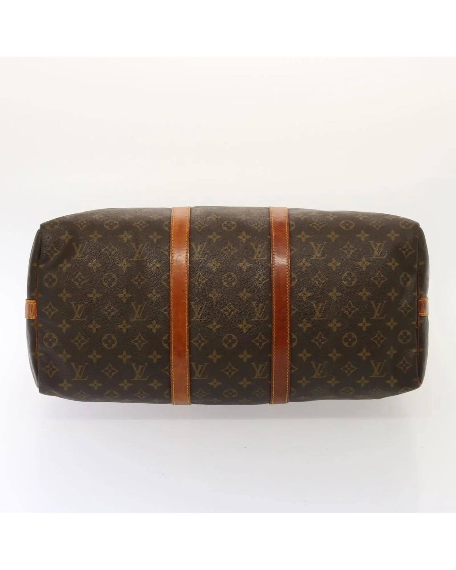 LOUIS VUITTON Keepall 55 Monogram Coated Canvas Travel Bag Brown