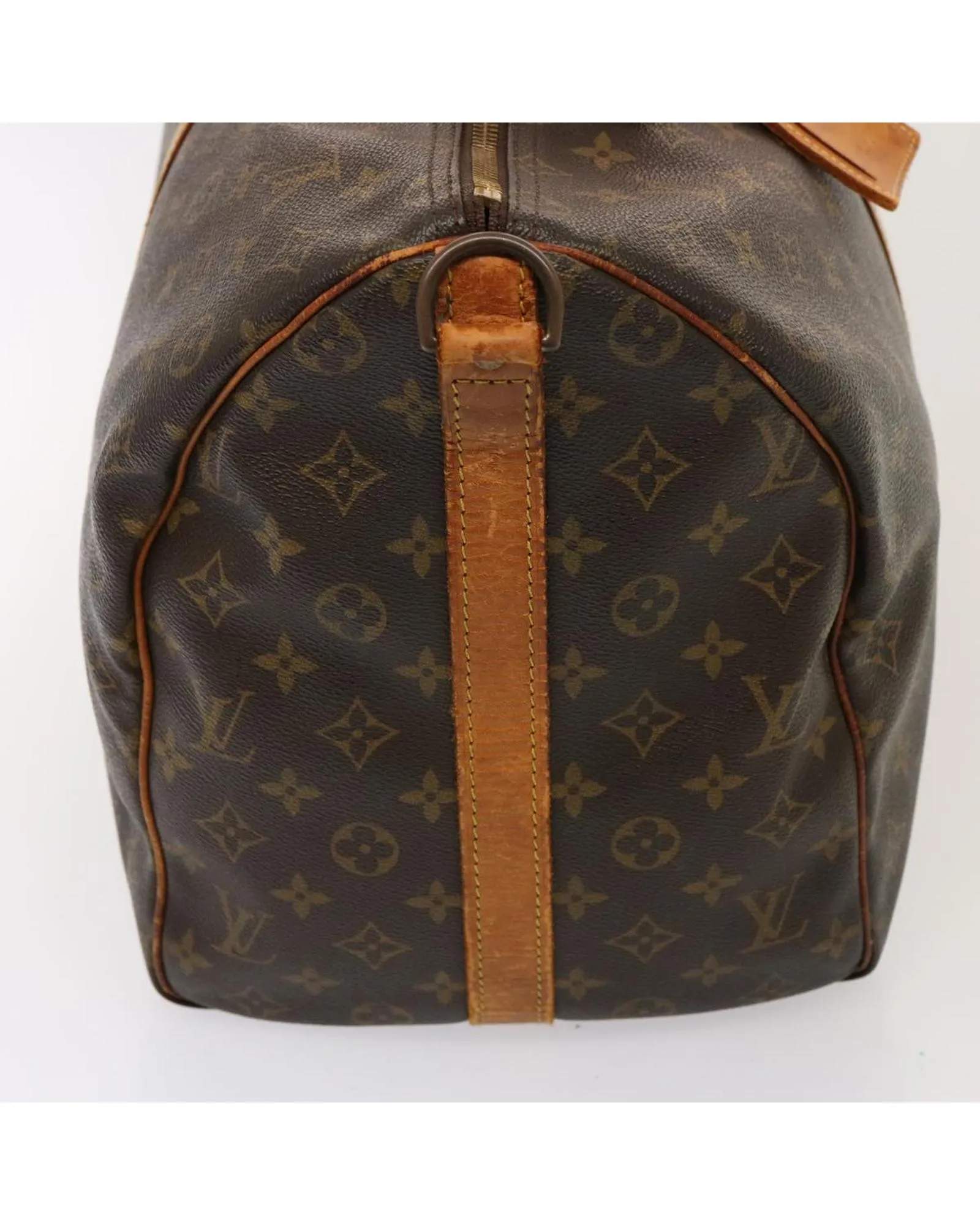 LOUIS VUITTON Keepall 55 Monogram Coated Canvas Travel Bag Brown