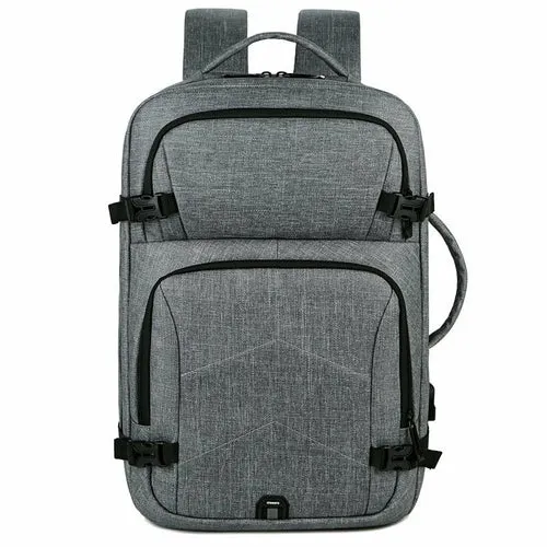 Mens Casual USB Charging Luxury Laptop Backpack Waterproof