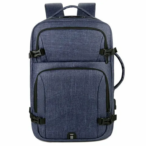 Mens Casual USB Charging Luxury Laptop Backpack Waterproof