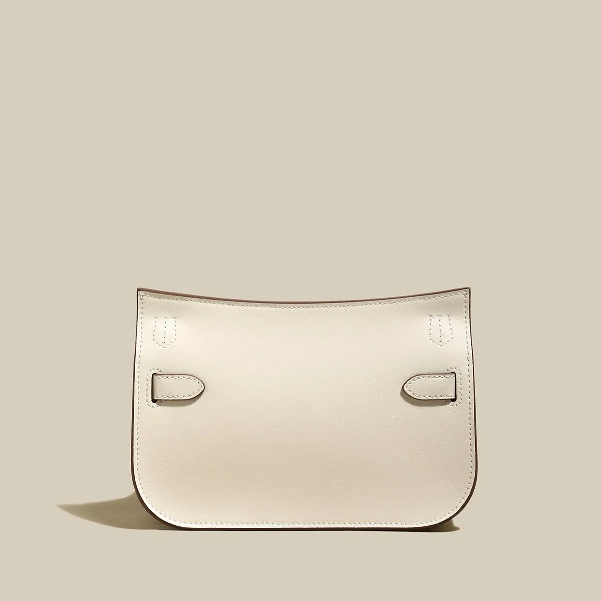 Minimalist White Messenger Bag