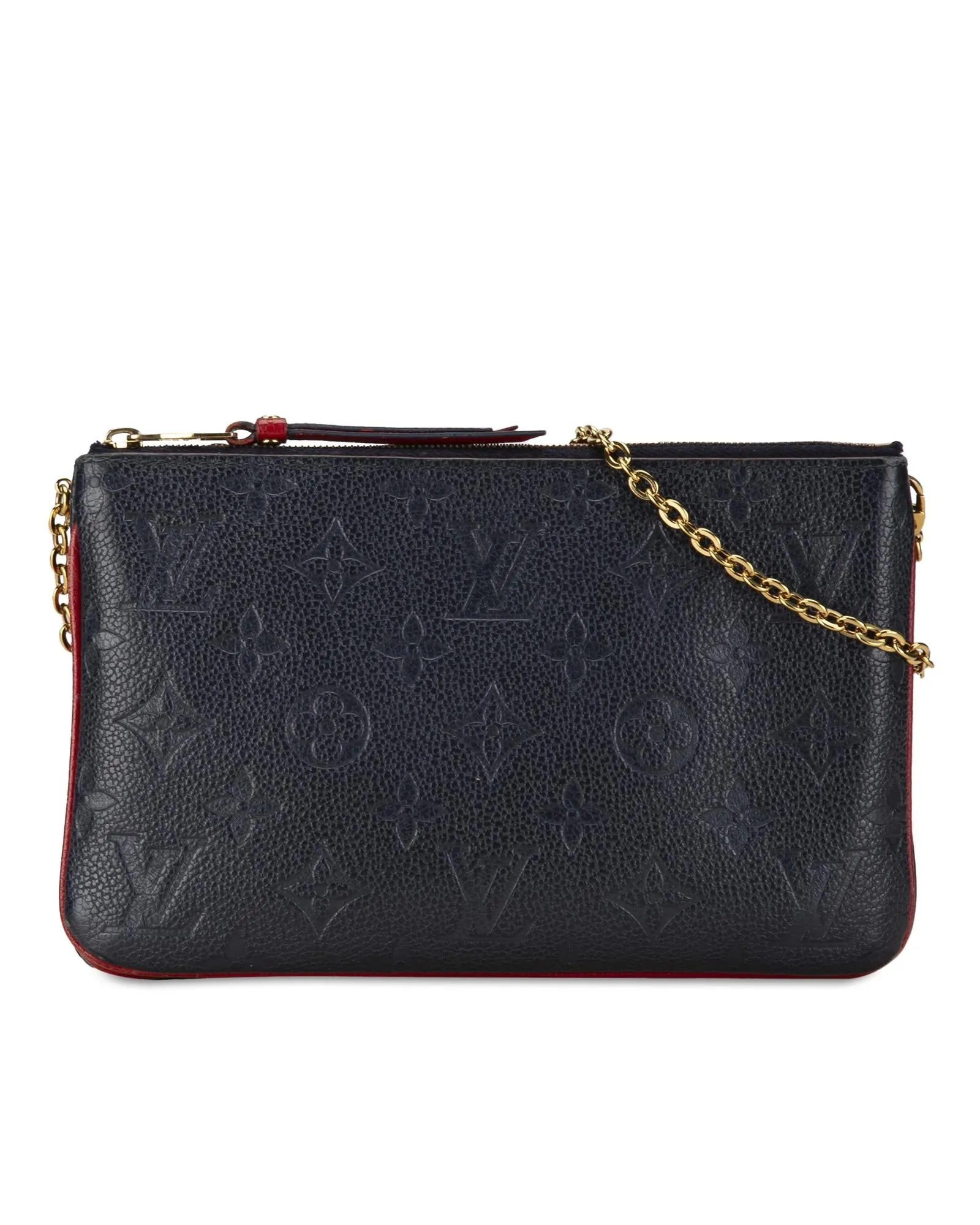 Monogram Empreinte Double Zip Pochette with Chain Link Strap