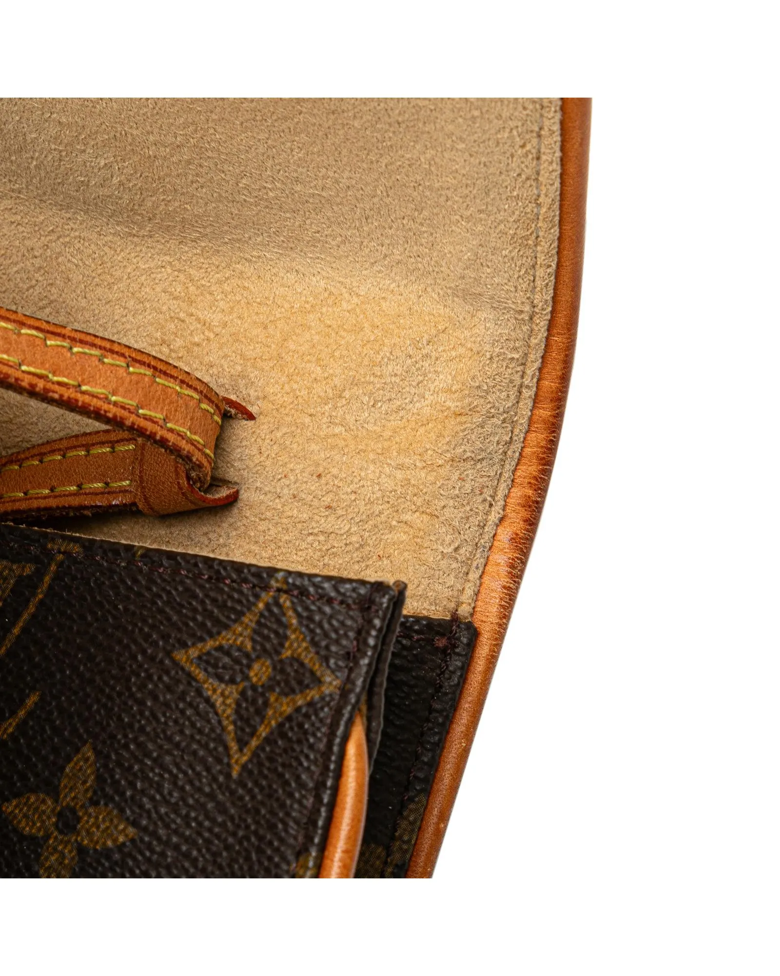 Monogram Pochette Twin PM with Vachetta Leather Trim and Magnetic Closure