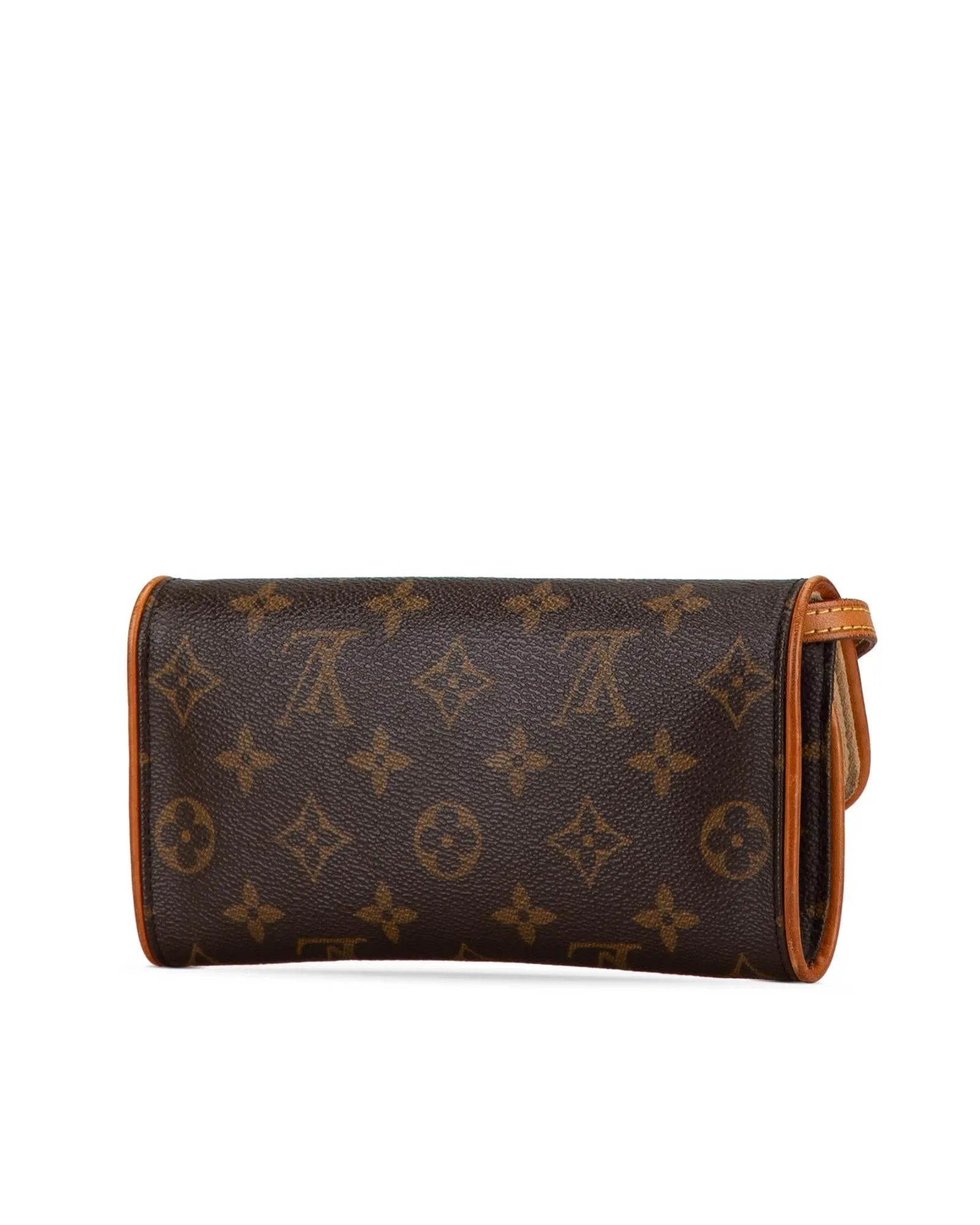 Monogram Pochette Twin PM with Vachetta Leather Trim and Magnetic Closure