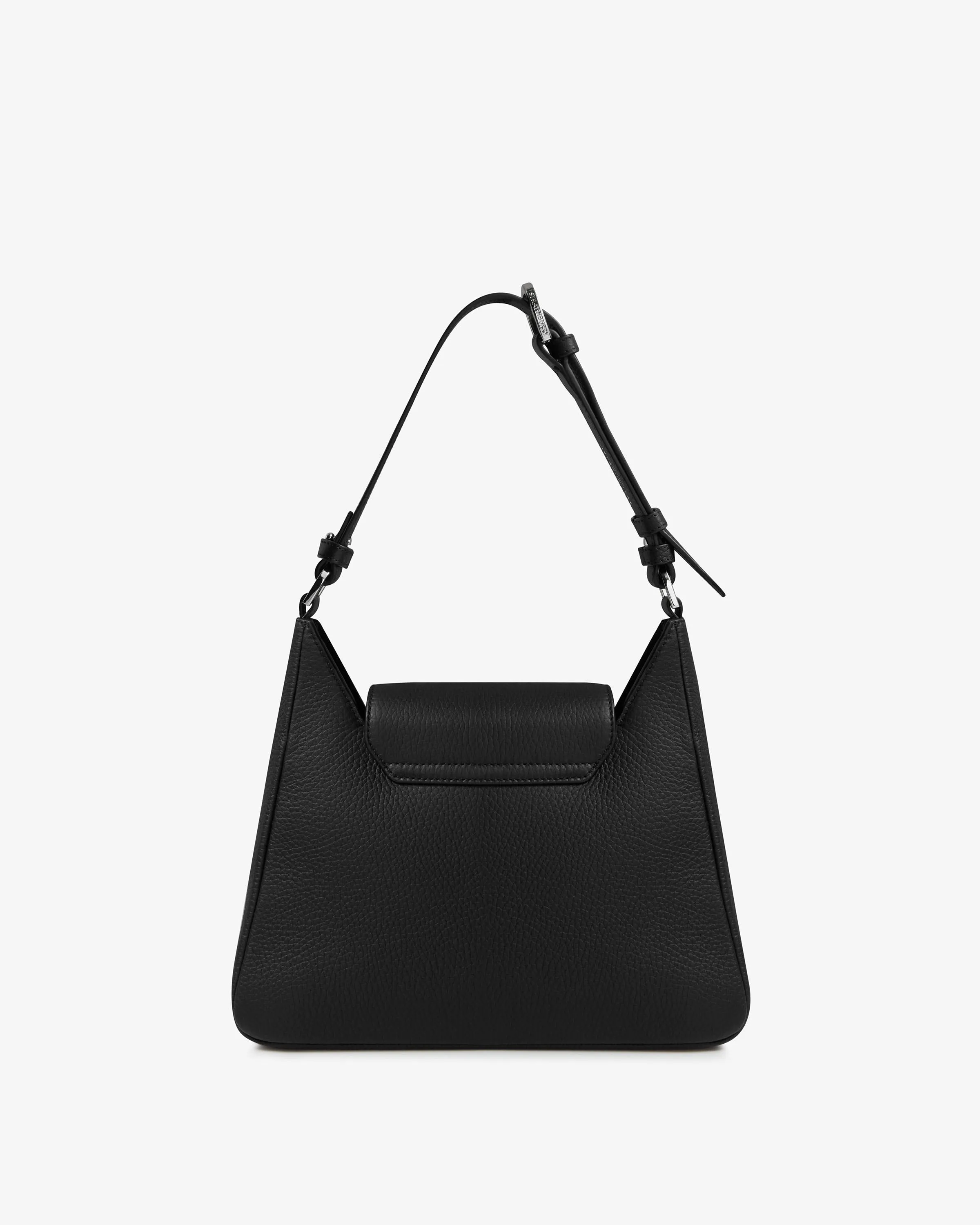 Multrees Hobo - Black with Silver Hardware