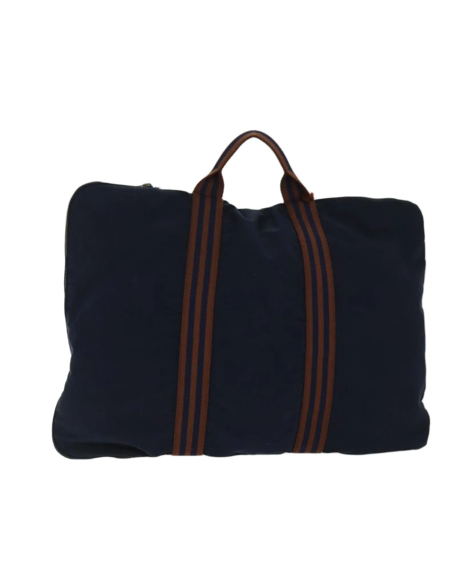 Navy Brown Canvas Business Bag for Professionals