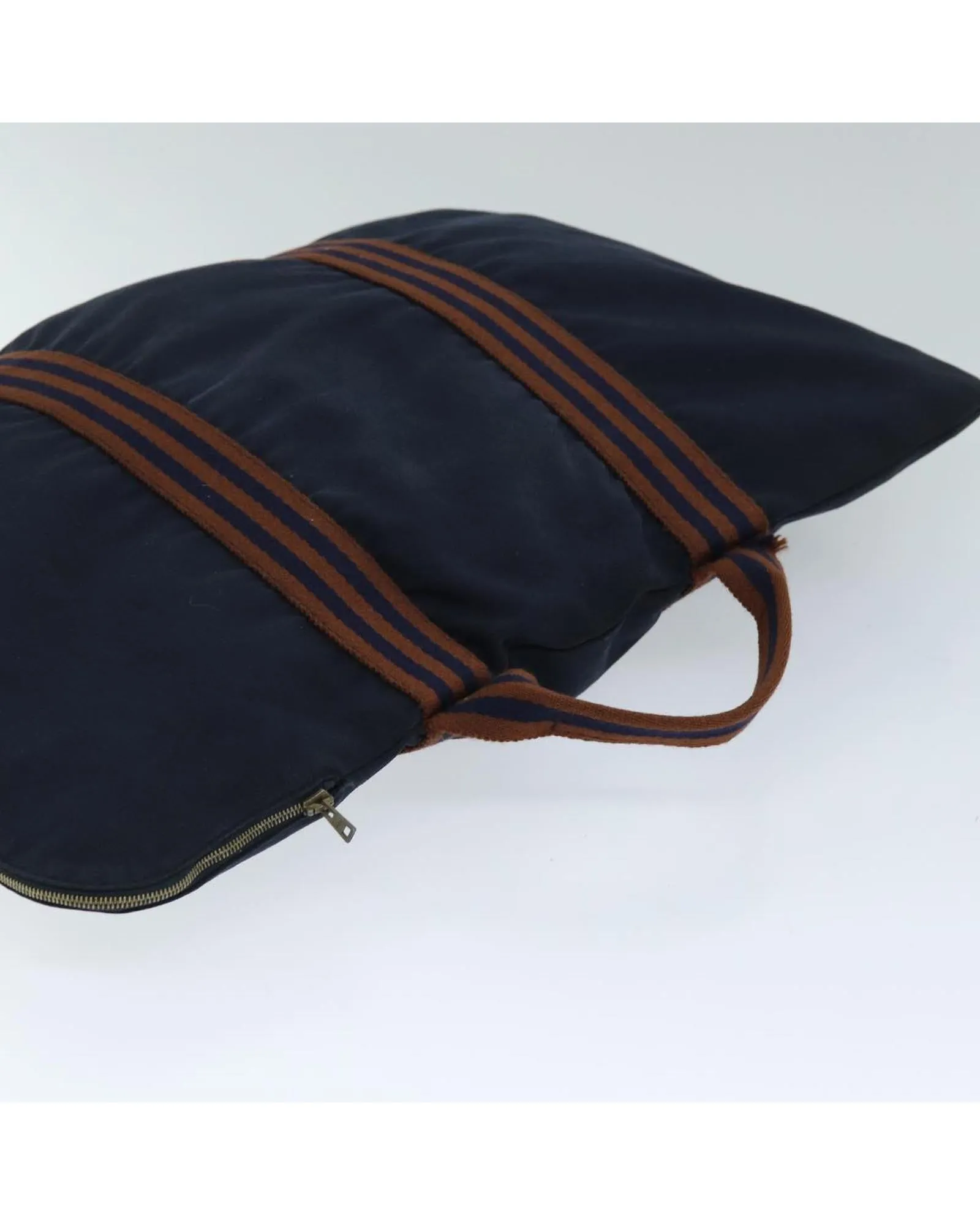 Navy Brown Canvas Business Bag for Professionals