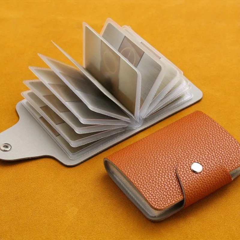 Premium Leather MultiCard Holder with 24 Slots