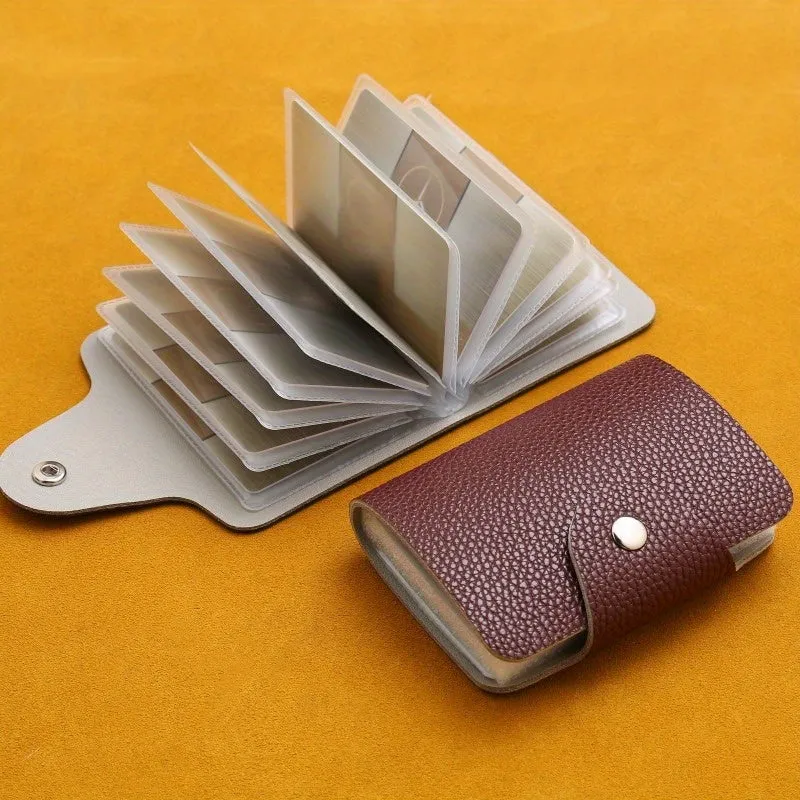 Premium Leather MultiCard Holder with 24 Slots