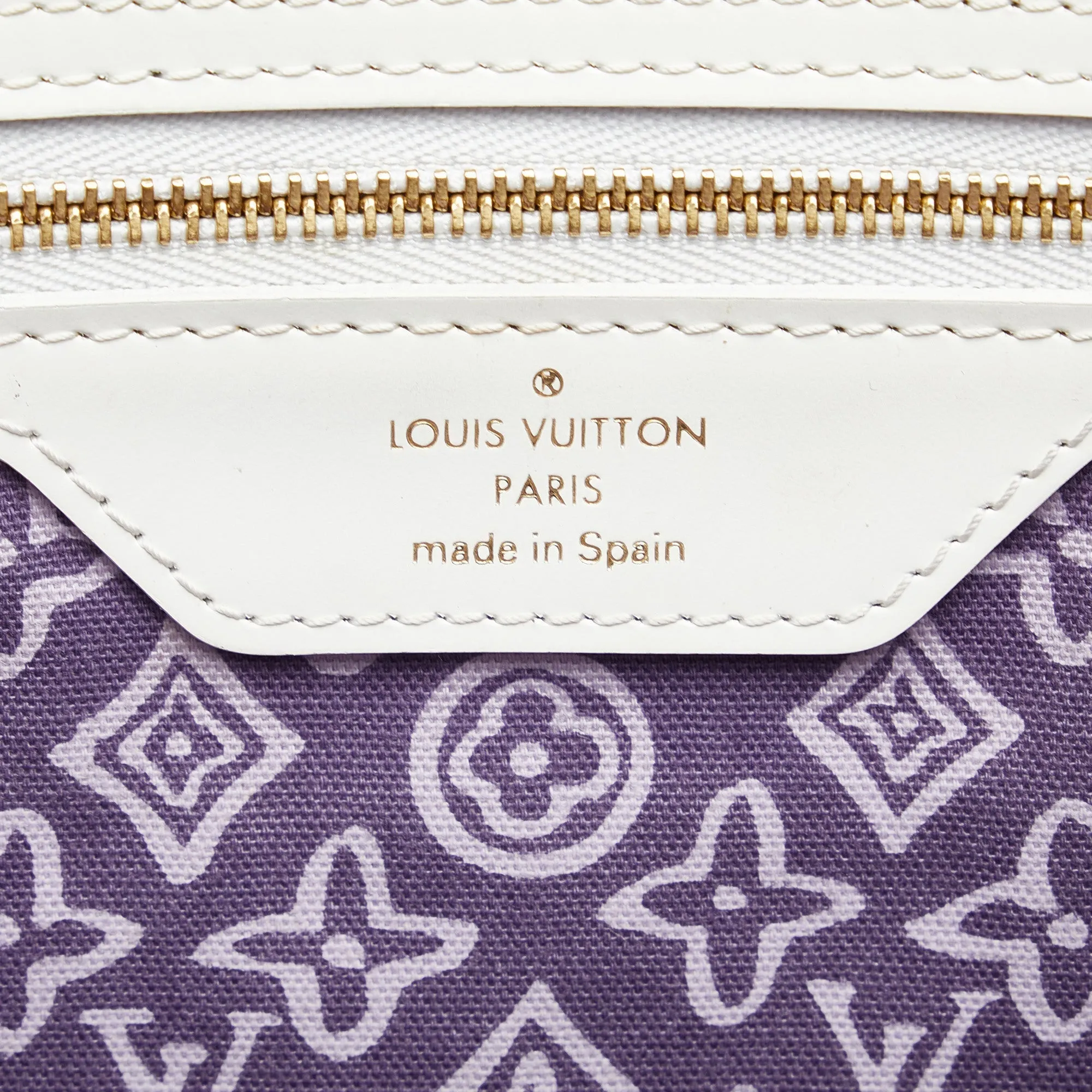 Purple Louis Vuitton Monogram Tahitienne Cabas PM Tote Bag