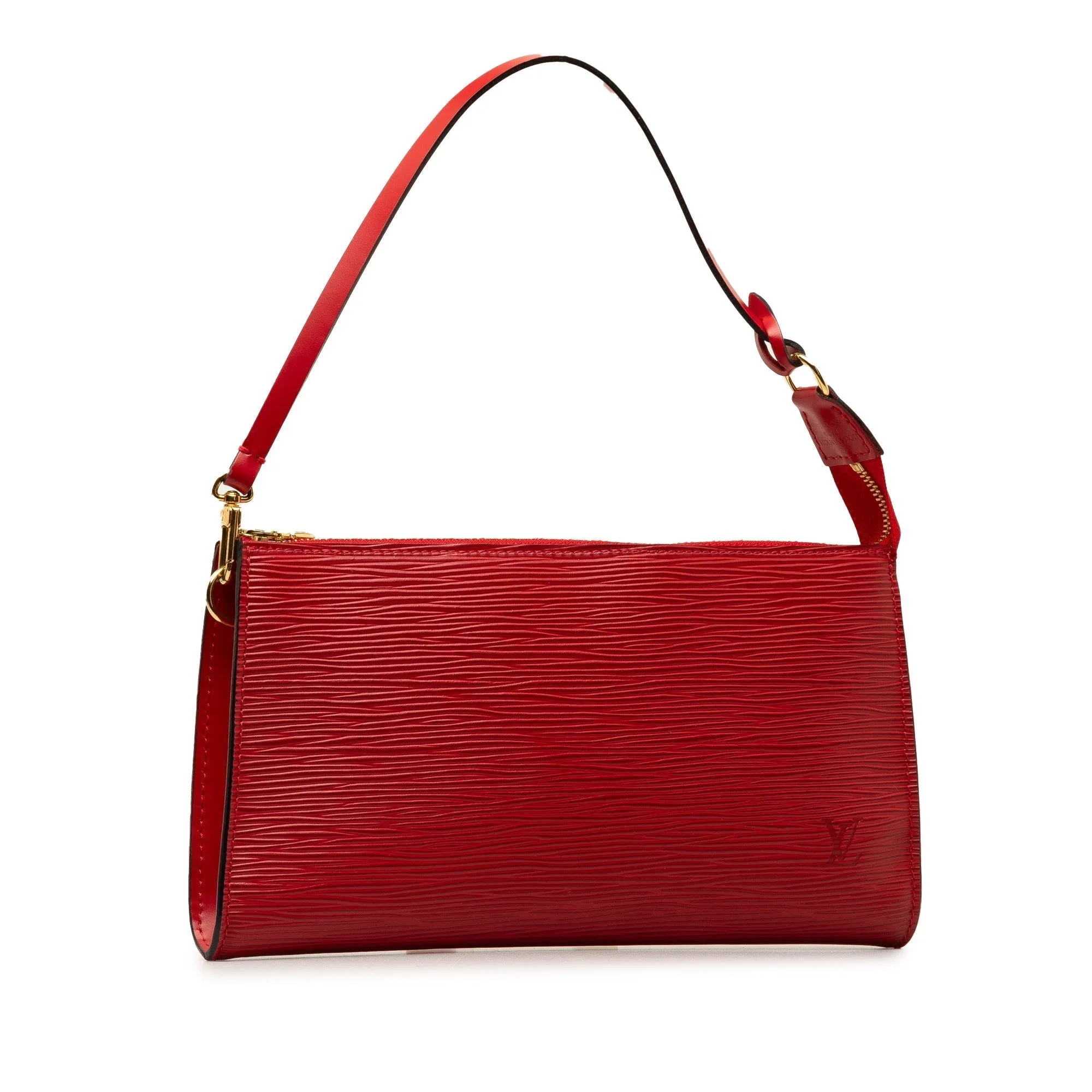 Red Louis Vuitton Epi Pochette Accessoires Shoulder Bag