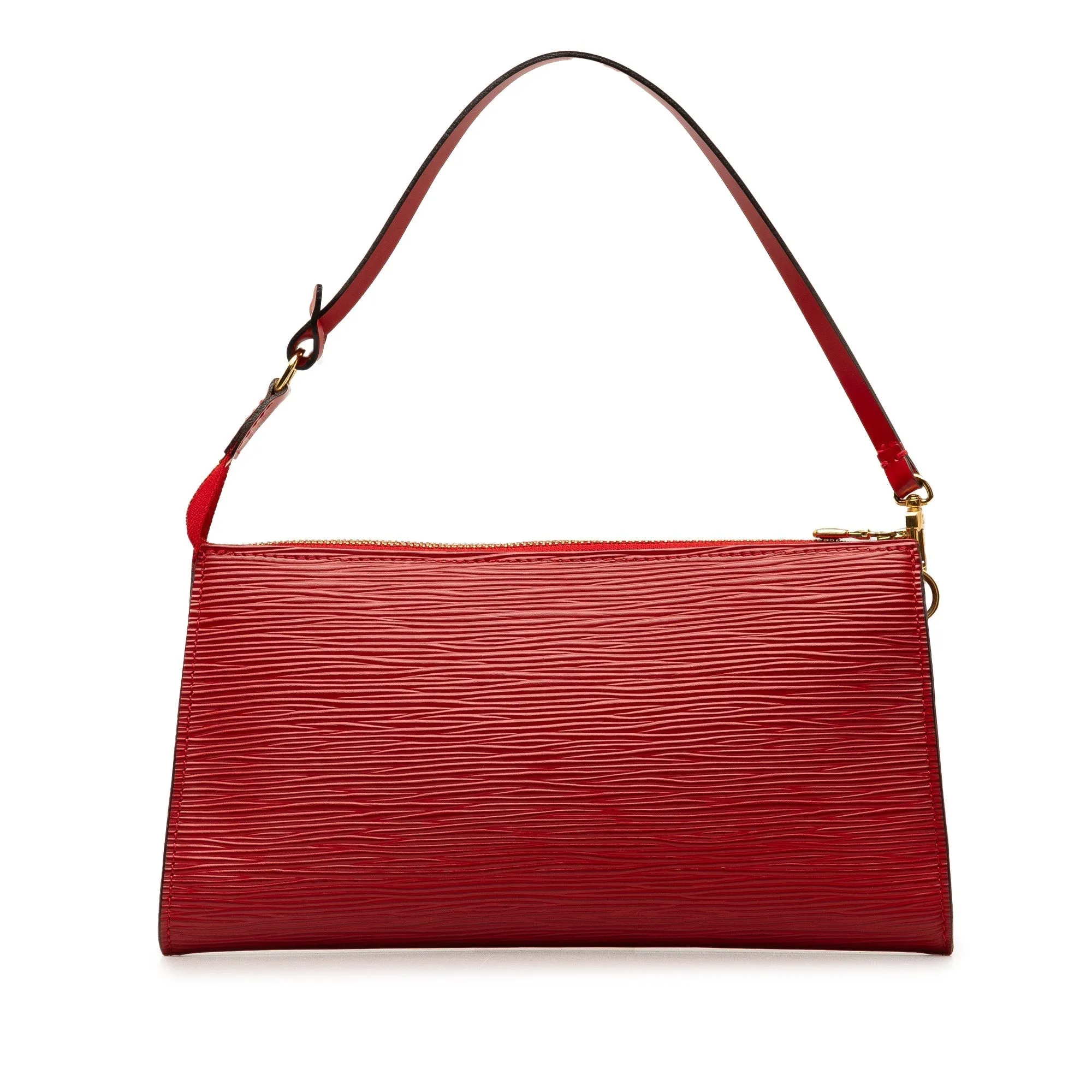 Red Louis Vuitton Epi Pochette Accessoires Shoulder Bag