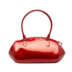 Red Louis Vuitton Monogram Vernis Sherwood PM Shoulder Bag