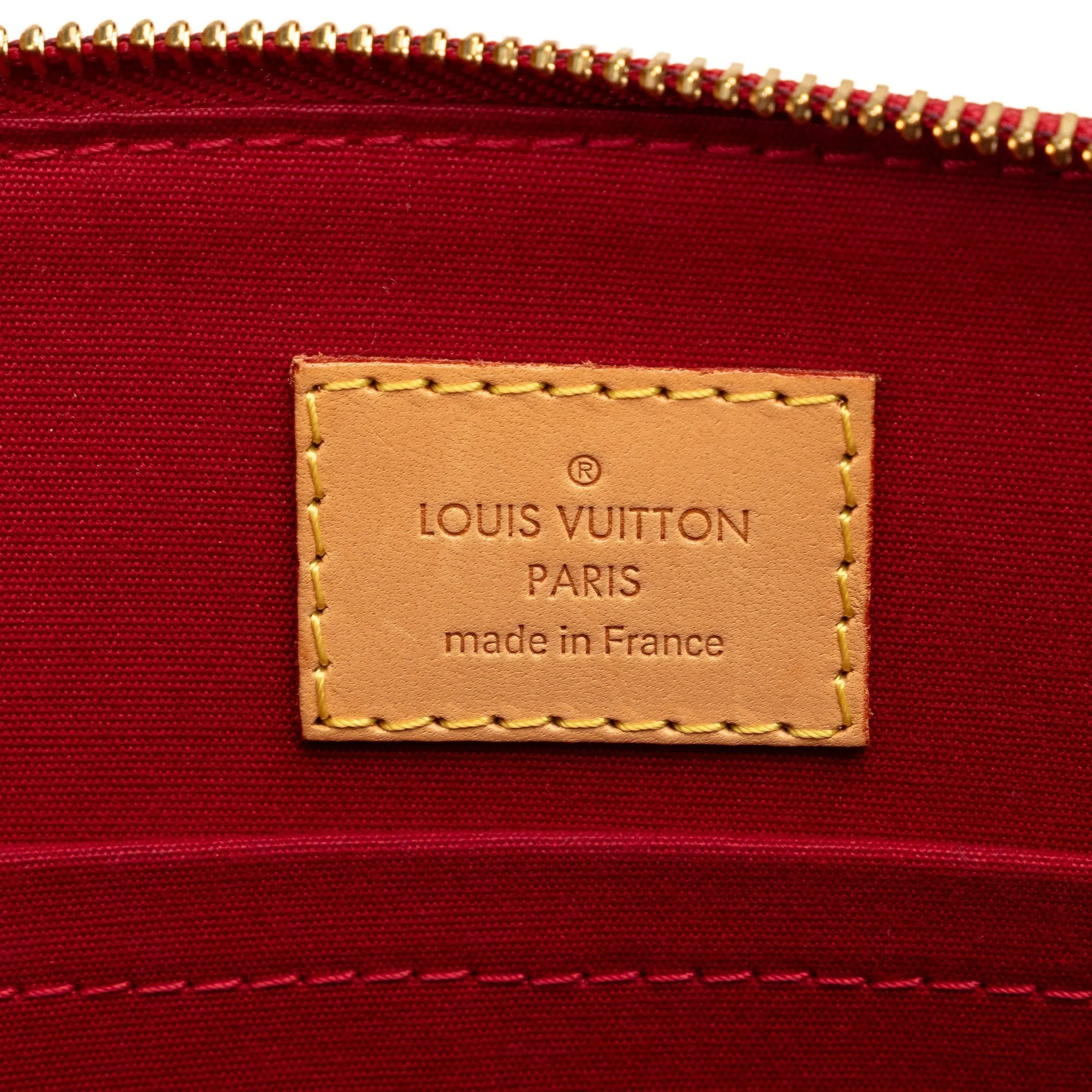 Red Louis Vuitton Monogram Vernis Sherwood PM Shoulder Bag