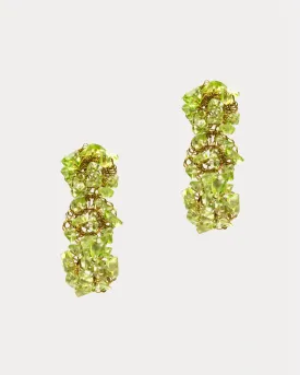 Rocks Cluster Earring Green