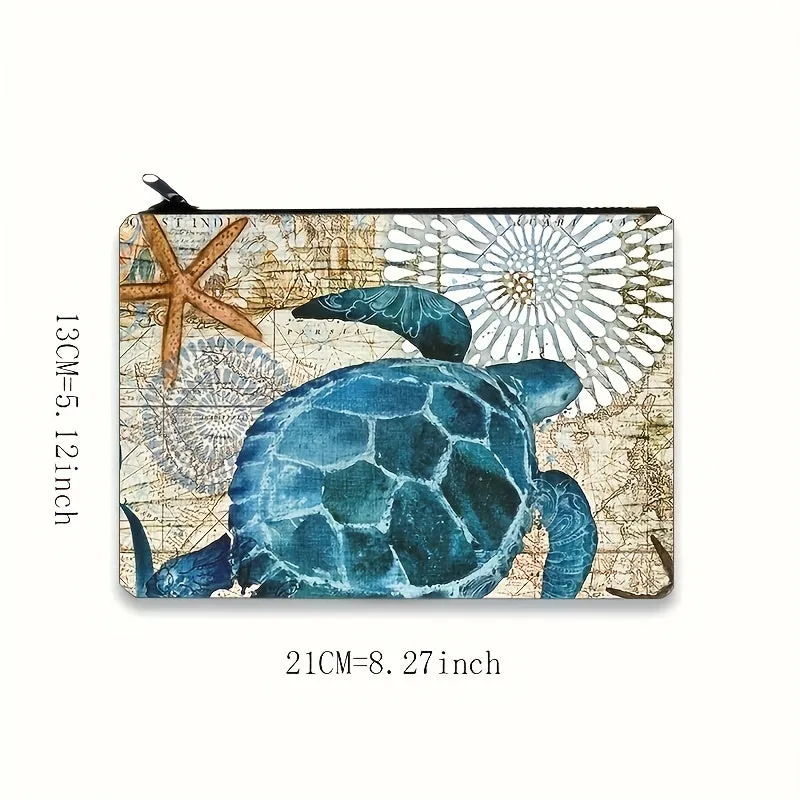 Sea Turtles Zipper Bag Perfect Portable Cosmetic Travel Pouch