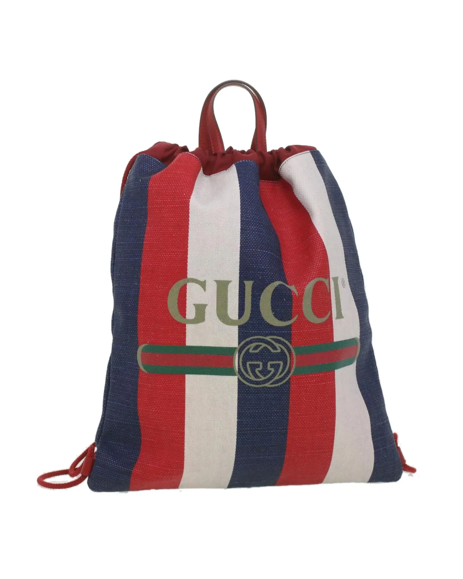 Sherry Line Canvas Tricolor Backpack by GUCCI