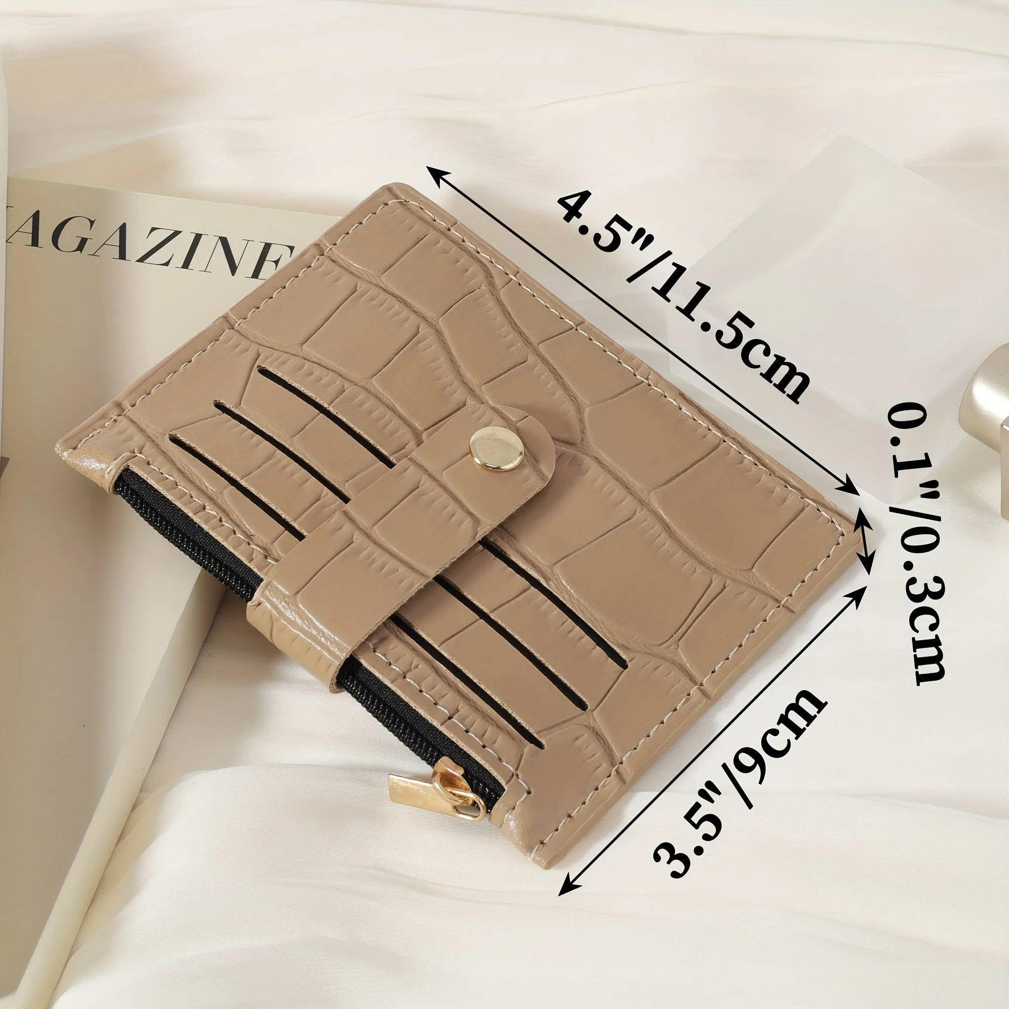 Sleek  Stylish UltraThin PU Leather Card Holder Wallet