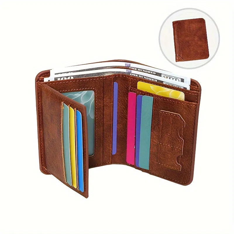 Stay sleek with this versatile PU Leather Wallet