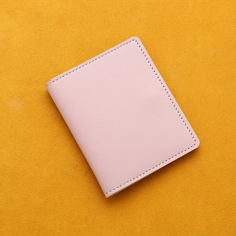 Stylish Slim PU Leather Card Holder with Coin Purse