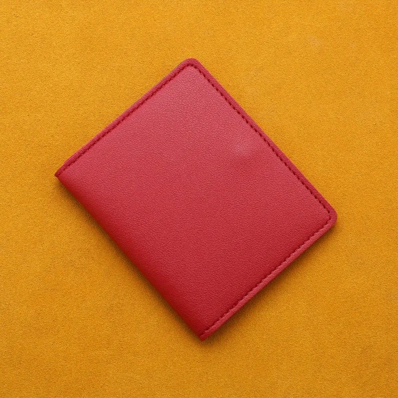 Stylish Slim PU Leather Card Holder with Coin Purse