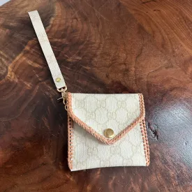 The Cardinal - Cream GG Card Holder/Wallet/Wristlet