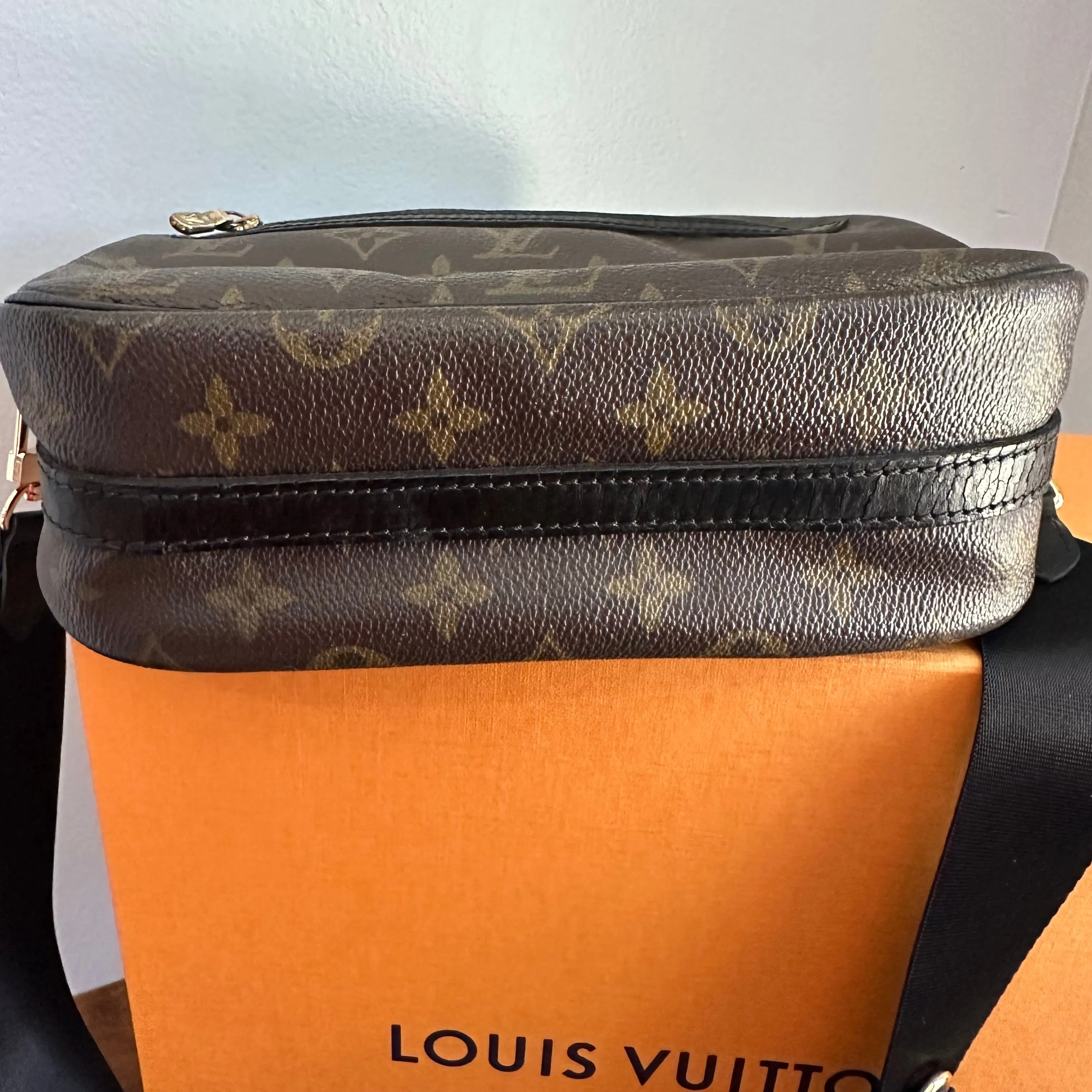 The Dove Crossbody - Vintage LV Monogram in Black