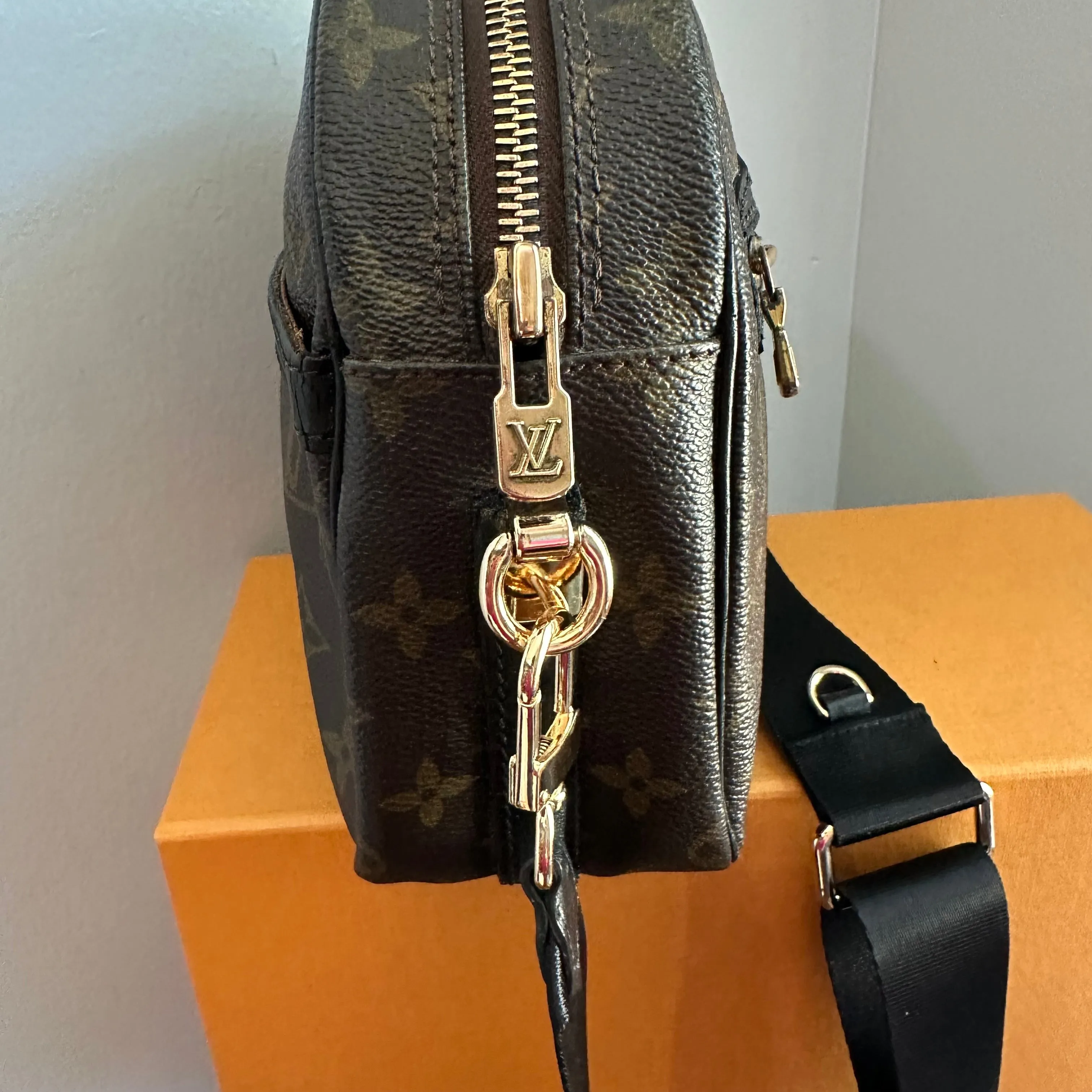 The Dove Crossbody - Vintage LV Monogram in Black