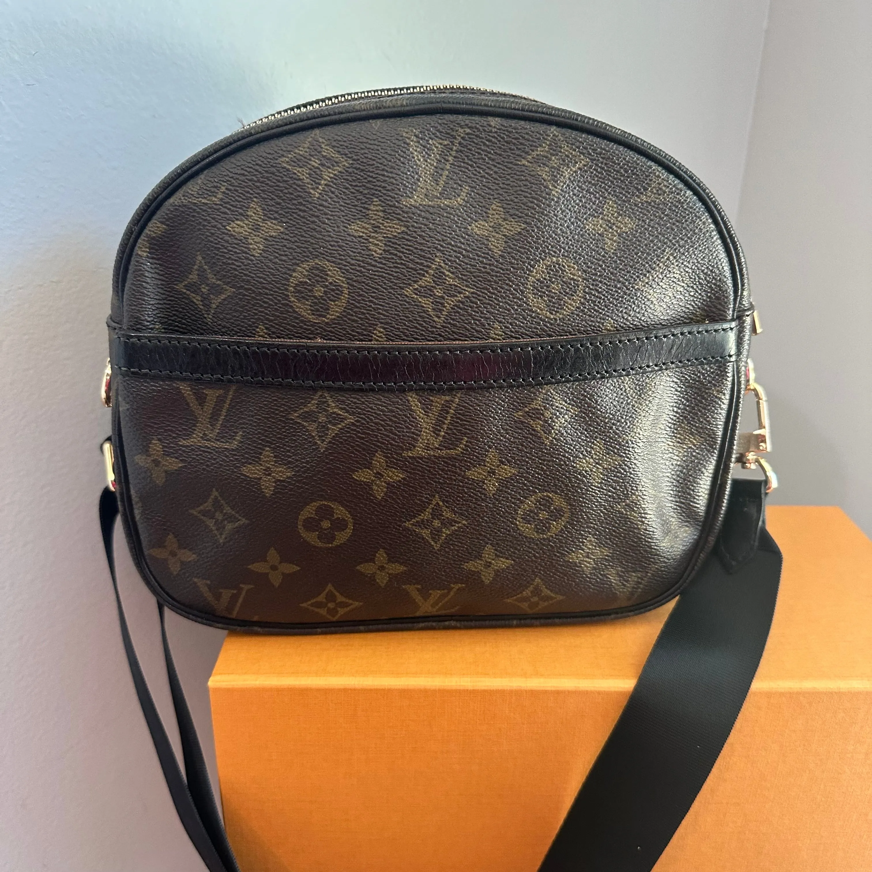 The Dove Crossbody - Vintage LV Monogram in Black