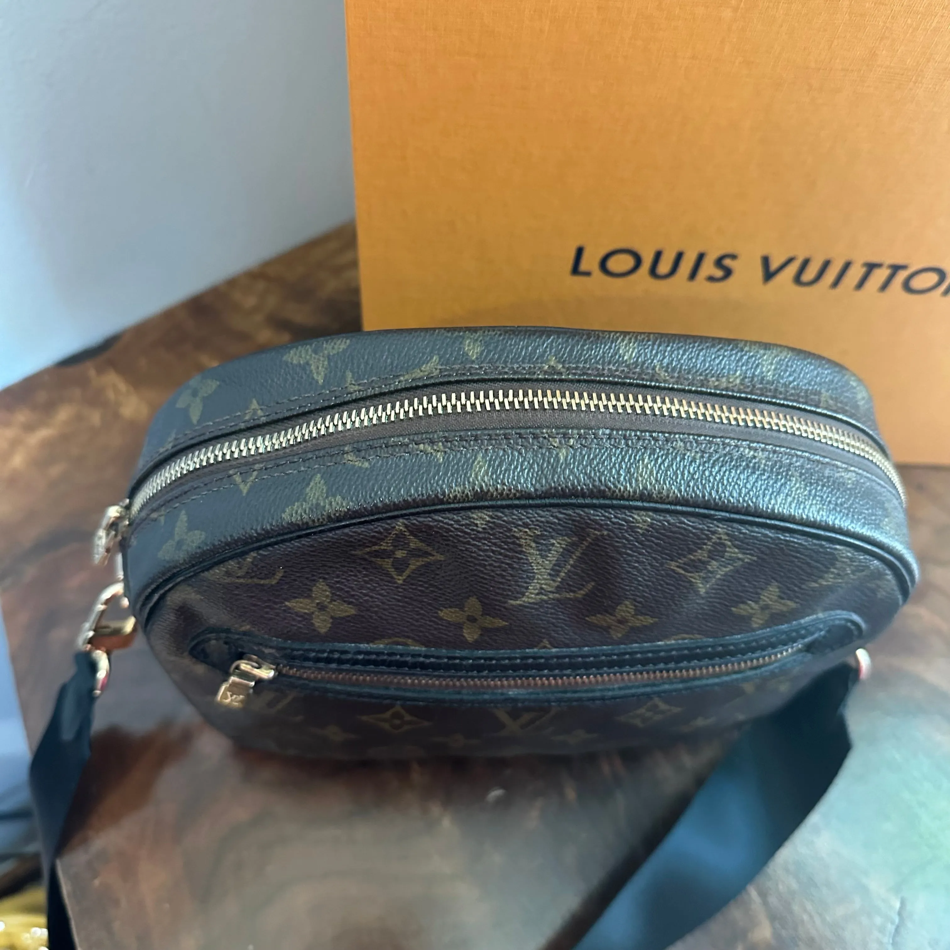 The Dove Crossbody - Vintage LV Monogram in Black