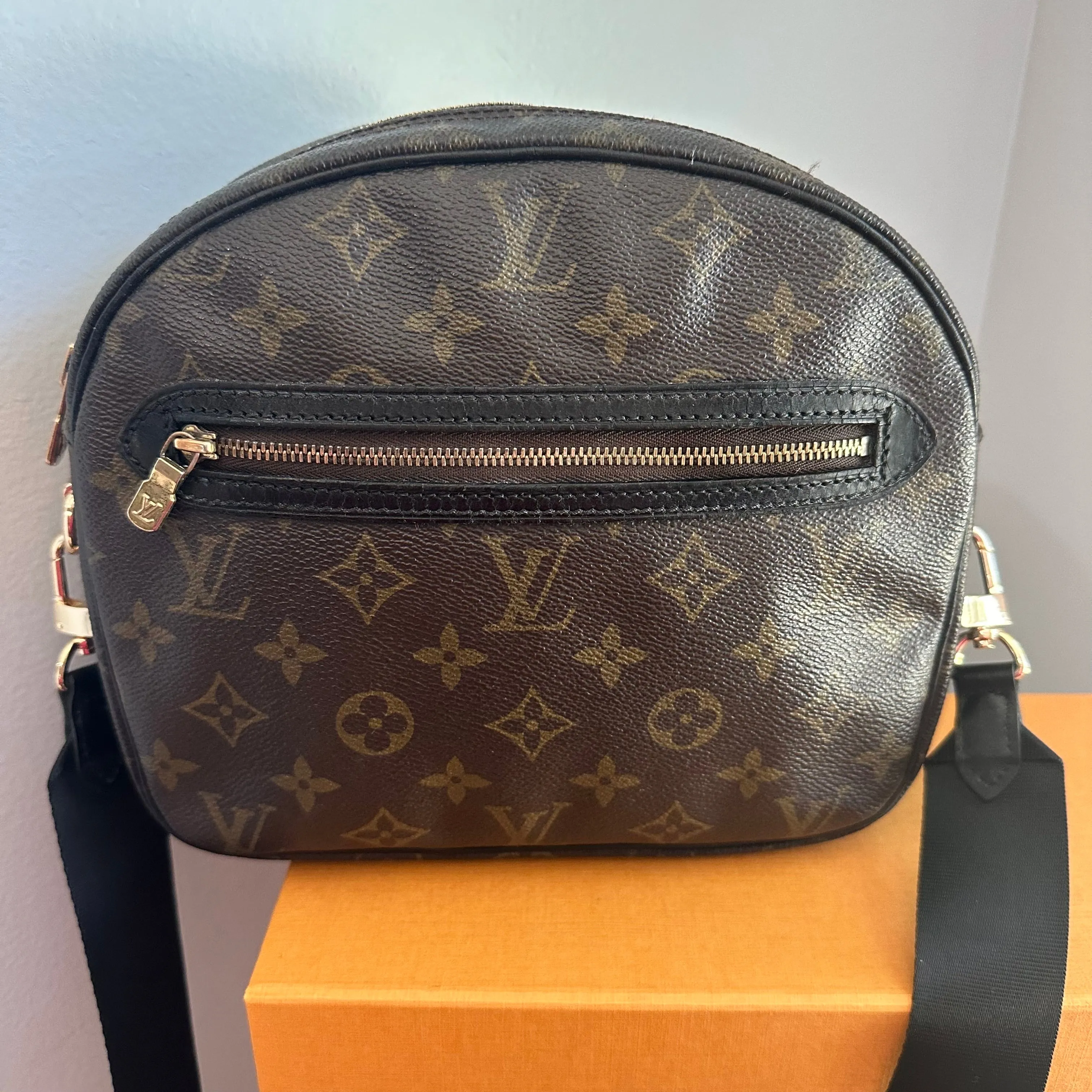 The Dove Crossbody - Vintage LV Monogram in Black