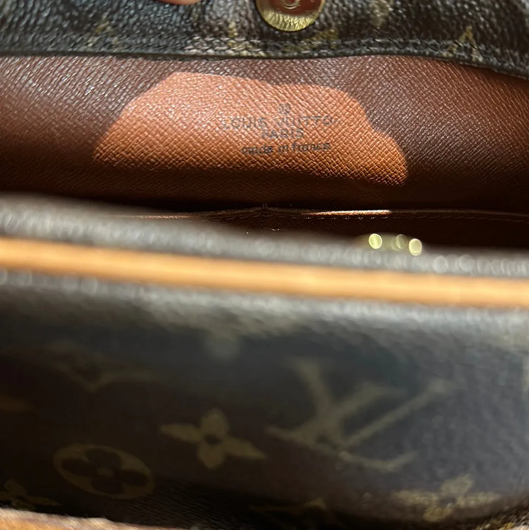 The Sparrow - Monogram Crossbody Bag in Tan