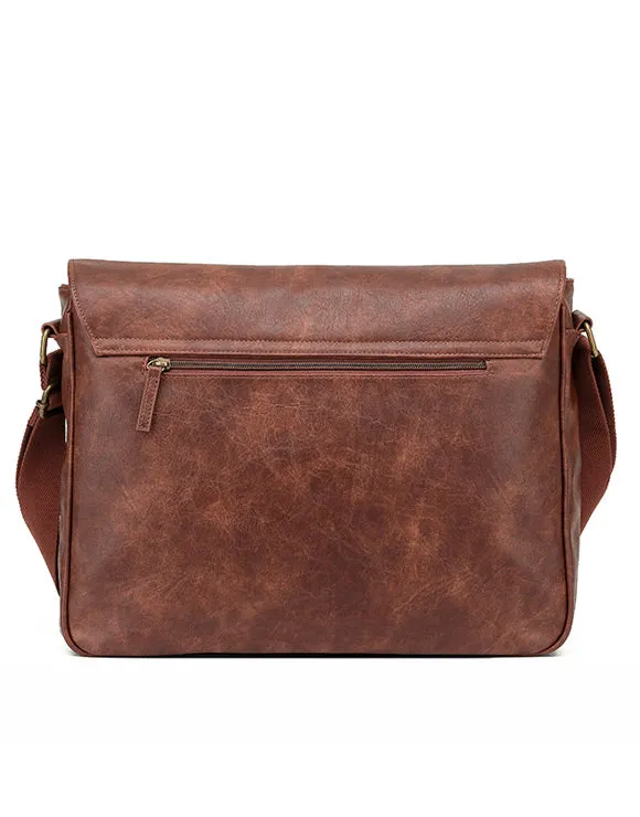 TOSCA Vegan Leather Messenger Bag