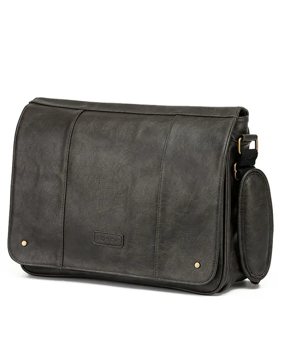 TOSCA Vegan Leather Messenger Bag