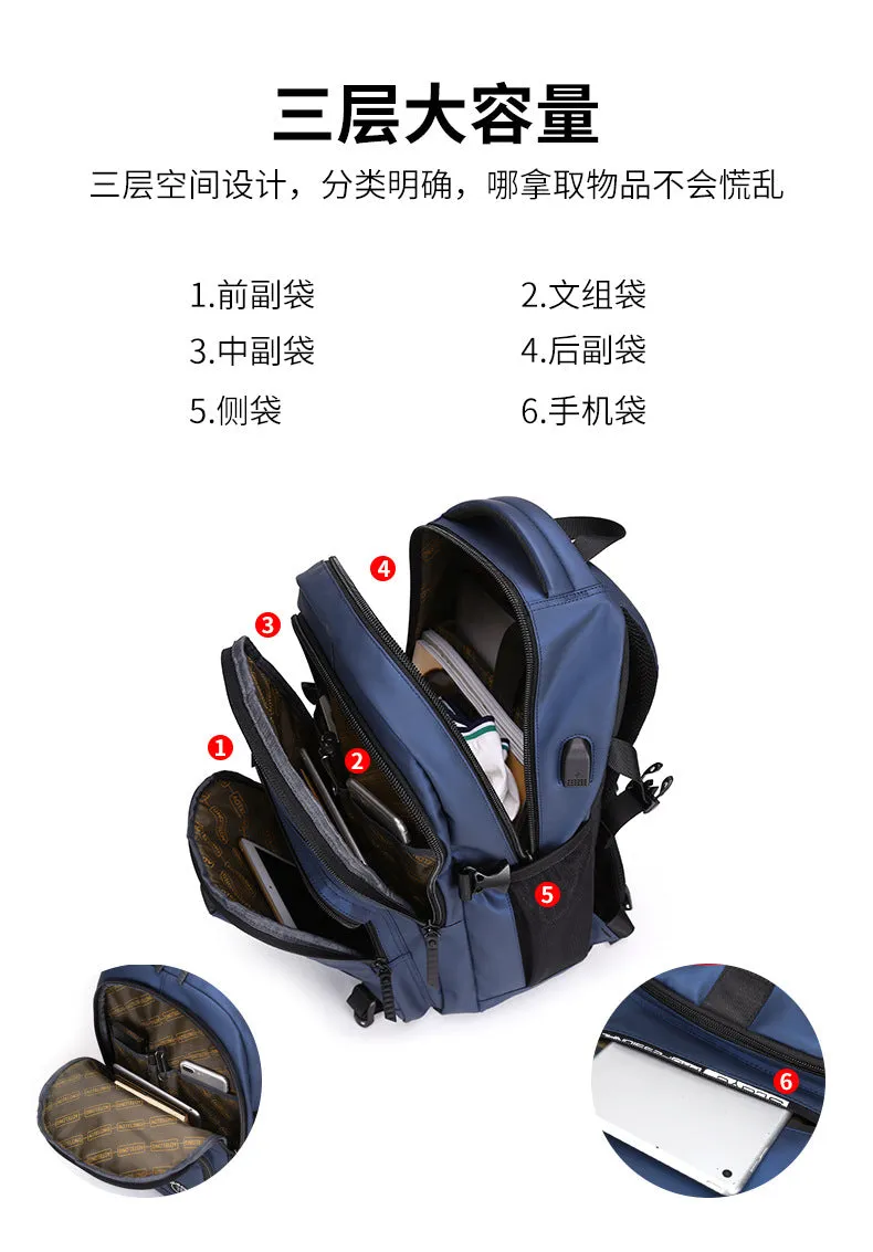 Travel or business outdoor sports polyamide and nylon backpack