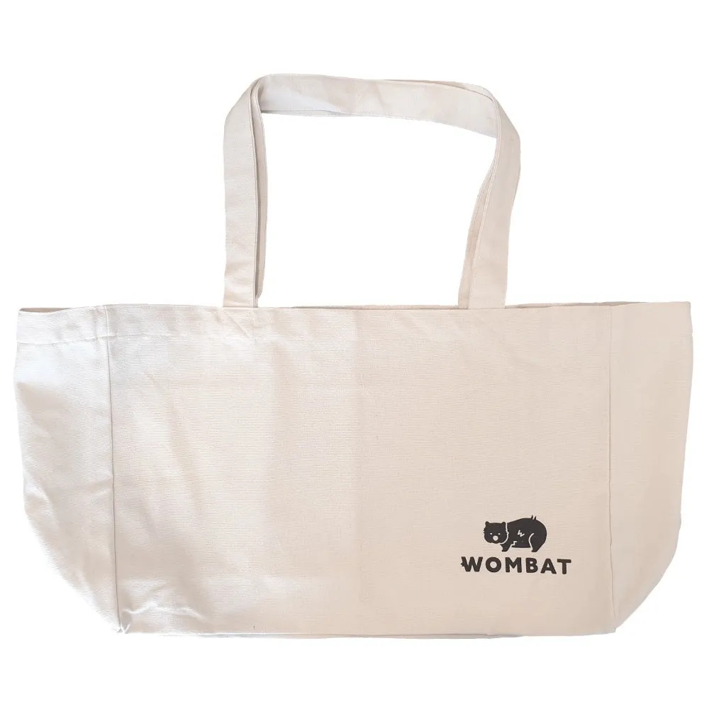 Wombat Reusable Canvas Pocket Shopping Bag