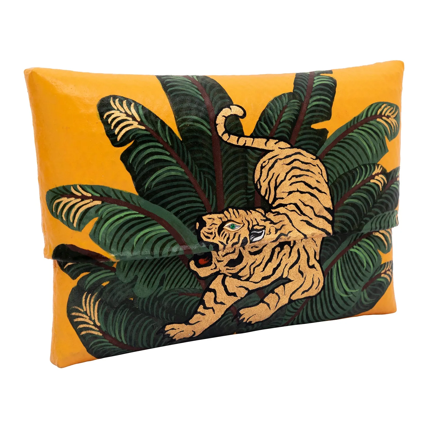 Yellow Jungle Tiger Clutch