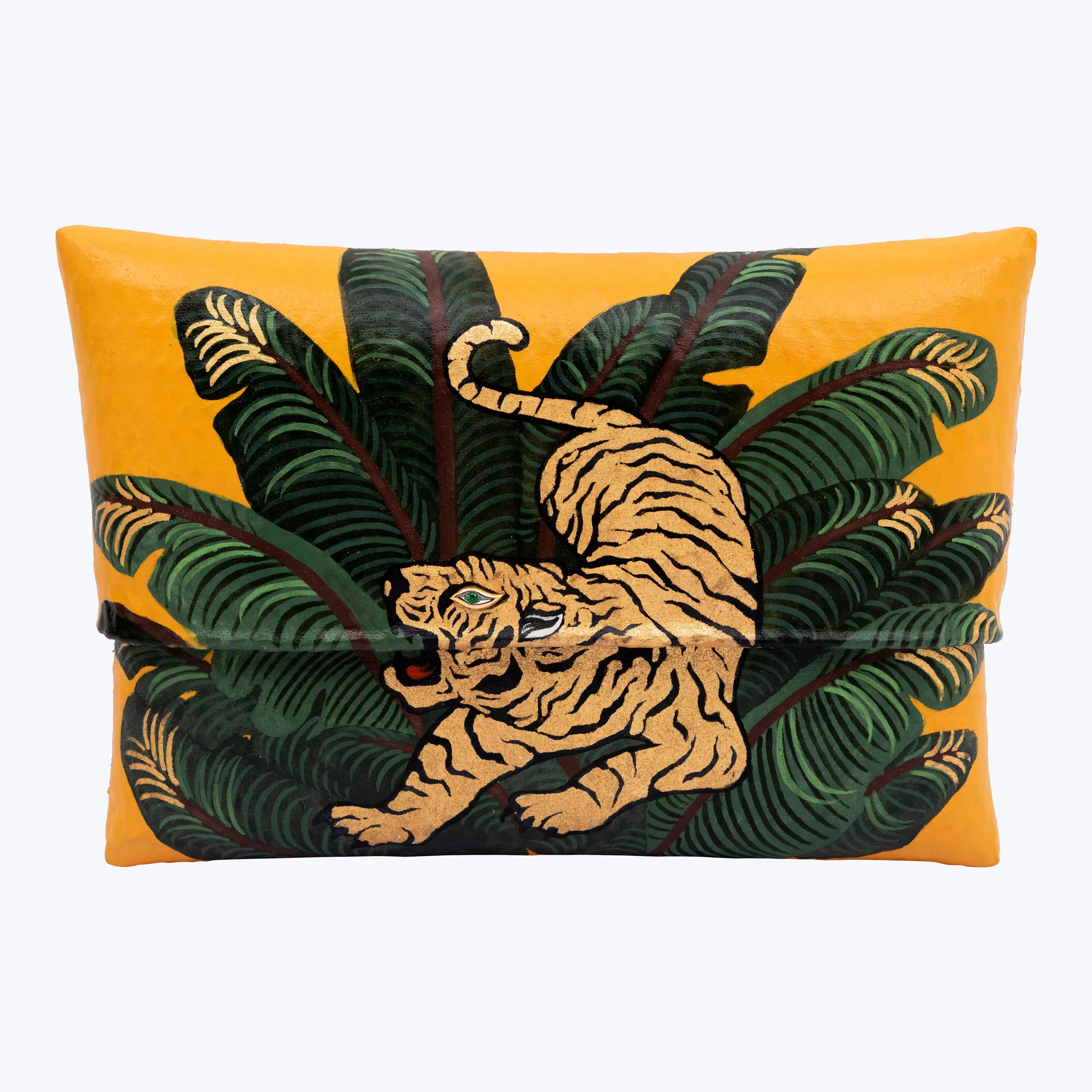 Yellow Jungle Tiger Clutch