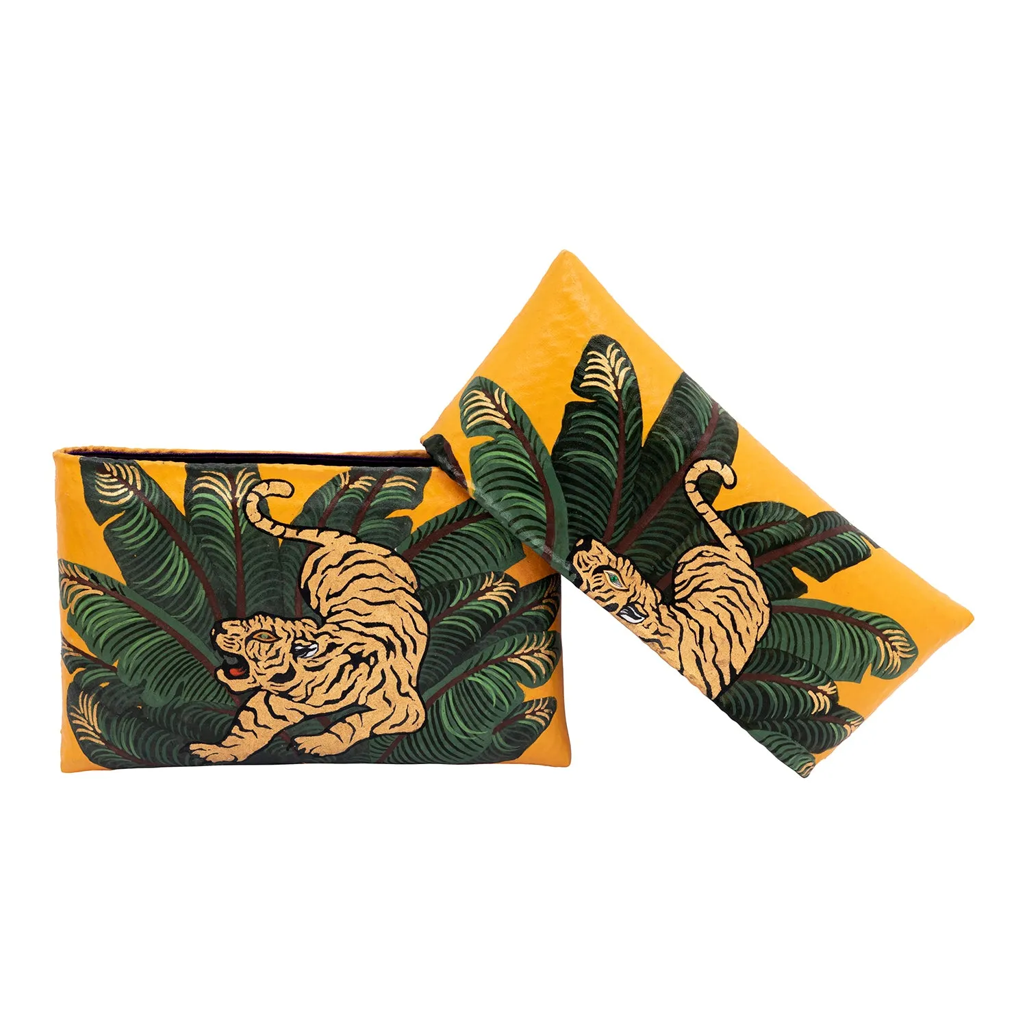 Yellow Jungle Tiger Clutch